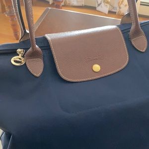 Longchamp Navy Tote Bag